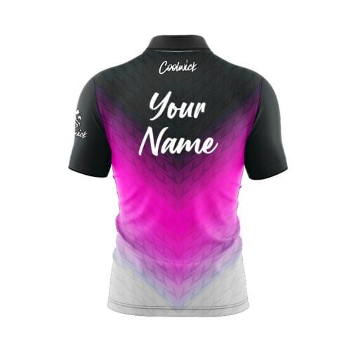 CoolWick Elite Pink Vortex Sash Zip Jersey - Image 2