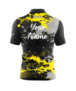 Alternative view of CoolWick Elite Yellow Impact Sash Zip Jersey