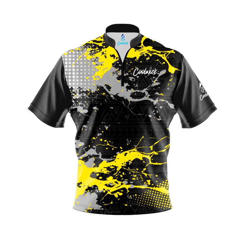 CoolWick Elite Yellow Impact Sash Zip Jersey