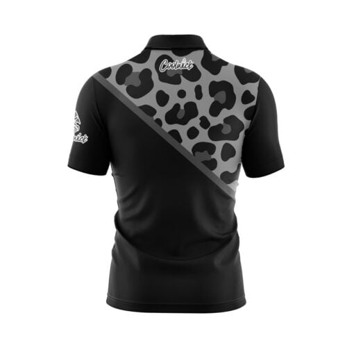 Dexter Pro BOA Black Grey Leopard Fast Track CoolWick Bowling Jersey - Image 2