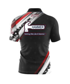 Alternative view of Hammer Starstrike Quick Ship CoolWick Sash Zip Bowling Jersey