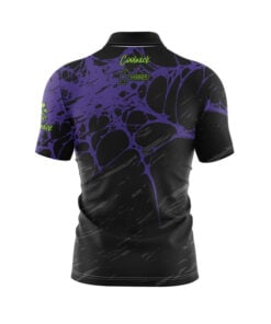 Alternative view of Hammer Black Widow Relic Quick Ship CoolWick Sash Zip Bowling Jersey