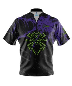 Hammer Black Widow Relic Quick Ship CoolWick Sash Zip Bowling Jersey