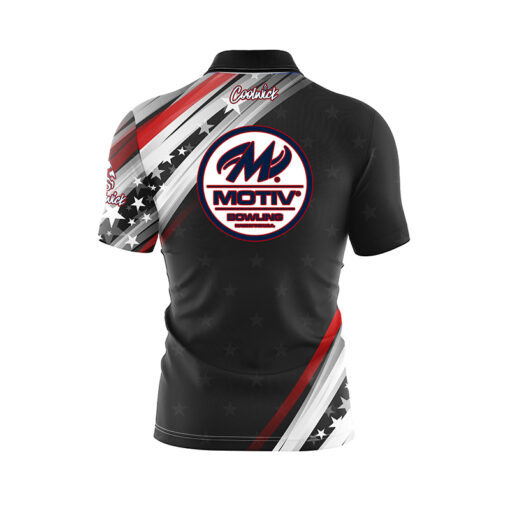 Motiv Starstrike Quick Ship CoolWick Sash Zip Bowling Jersey - Image 2
