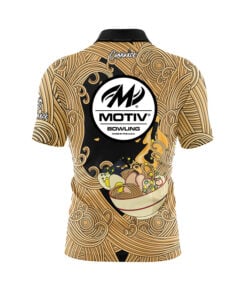 Alternative view of Motiv Cup O' Noodles Quick Ship CoolWick Sash Zip Bowling Jersey