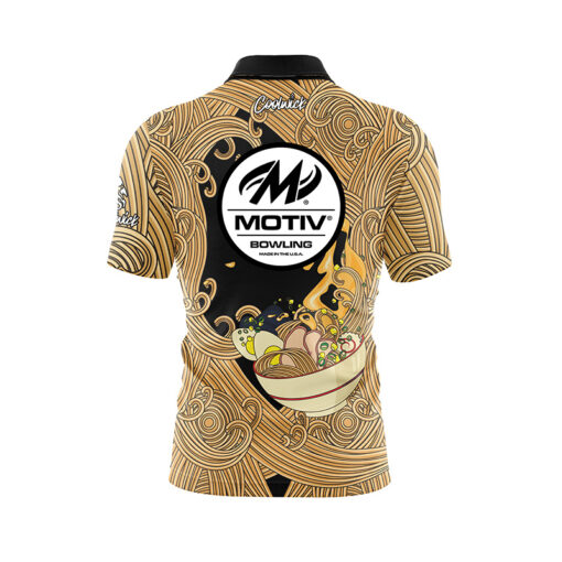 Motiv Cup O' Noodles Quick Ship CoolWick Sash Zip Bowling Jersey - Image 2