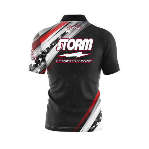 Storm Starstrike Quick Ship CoolWick Sash Zip Bowling Jersey - Image 2