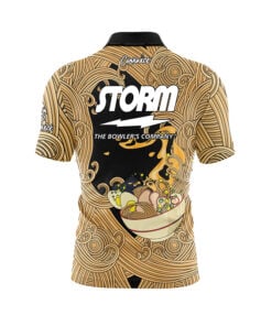 Alternative view of Storm Cup O' Noodles Quick Ship CoolWick Sash Zip Bowling Jersey