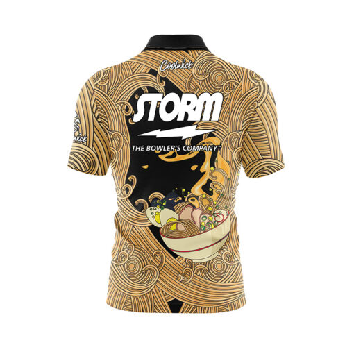 Storm Cup O' Noodles Quick Ship CoolWick Sash Zip Bowling Jersey - Image 2