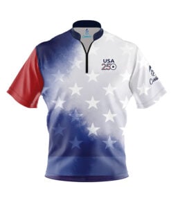 USA 250 Stars and Stripes Fast Track CoolWick Bowling Jersey