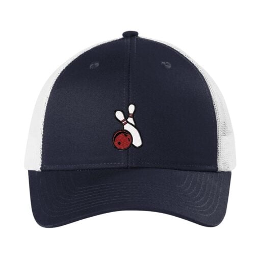 Low-Profile Snapback Trucker Bowling Hat - Image 2