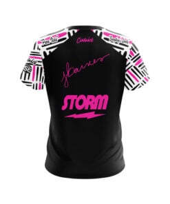 Alternative view of Storm Josie Barnes Pink Black Hash CoolWick Bowling Jersey