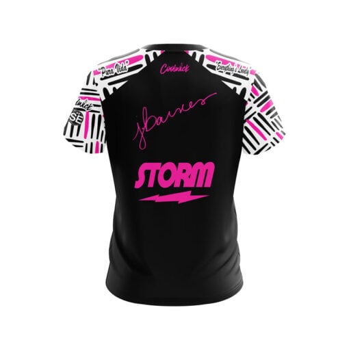 Storm Josie Barnes Pink Black Hash CoolWick Bowling Jersey - Image 2