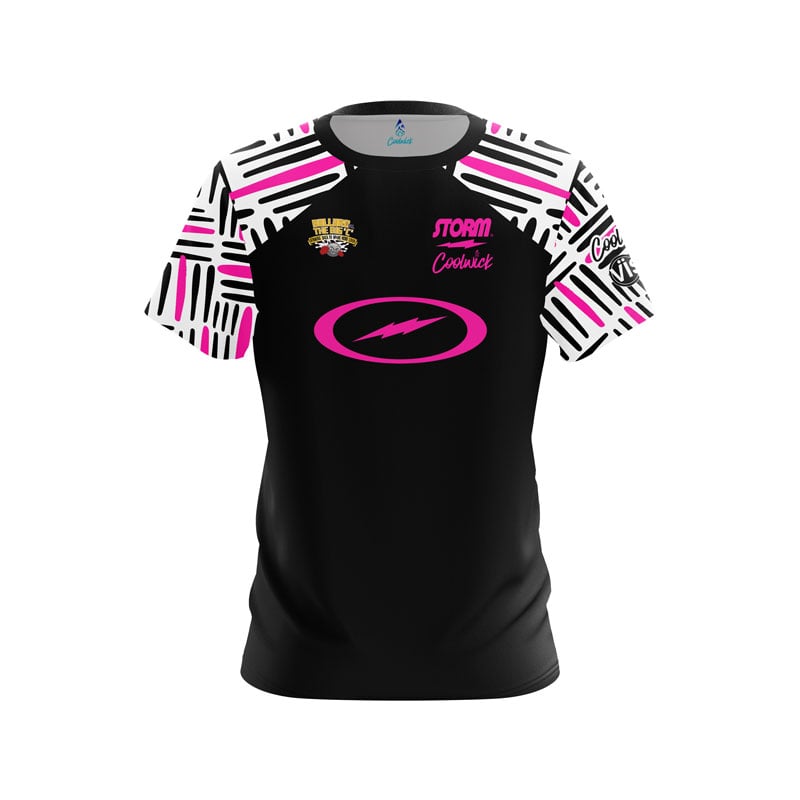 Storm Josie Barnes Pink Black Hash CoolWick Bowling Jersey