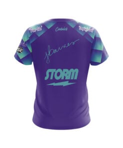 Alternative view of Storm Josie Barnes Purple Geo CoolWick Bowling Jersey
