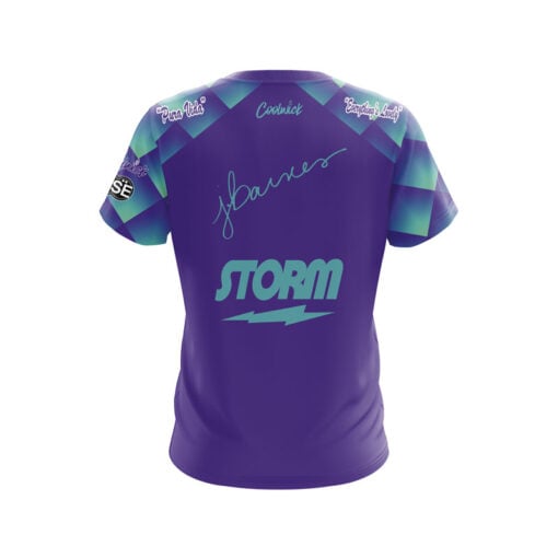 Storm Josie Barnes Purple Geo CoolWick Bowling Jersey - Image 2