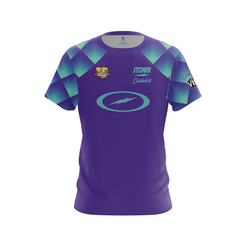 Storm Josie Barnes Purple Geo CoolWick Bowling Jersey