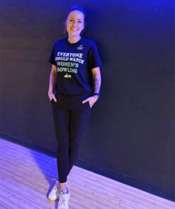 Alternative view of Diana Zavjalova Watch Women's Bowling Black CoolWick T-Shirt