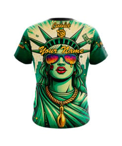 Alternative view of 12Bagger Lady Liberty CoolWick Bowling Jersey