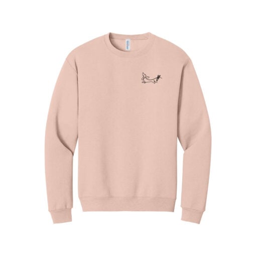 Jacqueline Rollins Dachshund Bowling CoolWick Embroidered Crewneck Sweatshirt - Image 9