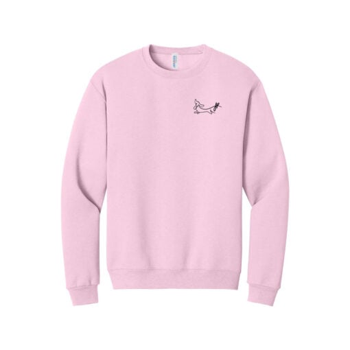 Jacqueline Rollins Dachshund Bowling CoolWick Embroidered Crewneck Sweatshirt - Image 6