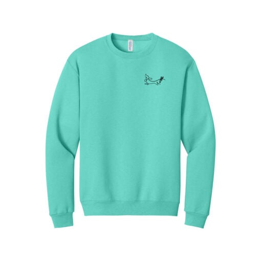 Jacqueline Rollins Dachshund Bowling CoolWick Embroidered Crewneck Sweatshirt - Image 7