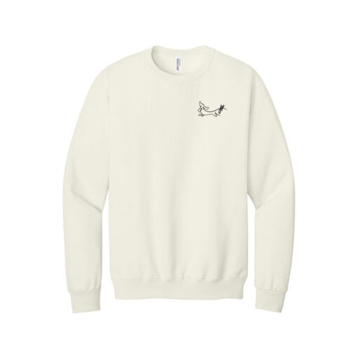 Jacqueline Rollins Dachshund Bowling CoolWick Embroidered Crewneck Sweatshirt - Image 2
