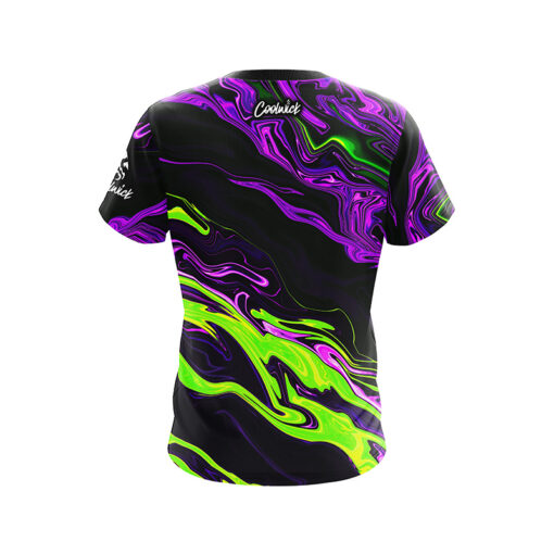 Bowling World Rollin' with the Pros Tie Dye CoolWick Bowling Jersey - Image 2
