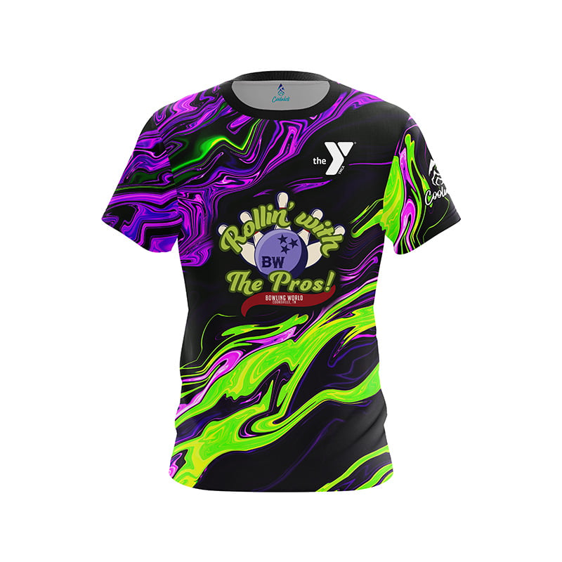Bowling World Rollin' with the Pros Tie Dye CoolWick Bowling Jersey
