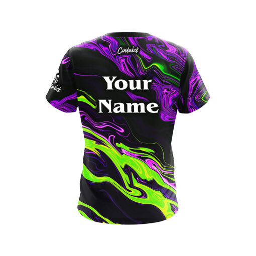 Bowling World Rollin' with the Pros Tie Dye CoolWick Bowling Jersey - Image 3