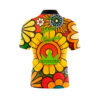 Brunswick Retro Flowers Fast Track CoolWick Bowling Jersey - Image 3