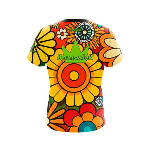 Brunswick Retro Flowers Semi-Custom CoolWick Bowling Jersey - Image 2