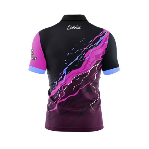 Magenta Voltage Fast Track CoolWick Bowling Jersey - Image 2