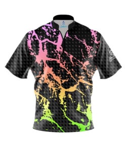 Rainbow Geometric Graffiti Fast Track CoolWick Bowling Jersey