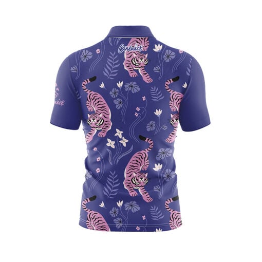 Floral Tiger Fast Track CoolWick Bowling Jersey - Image 2