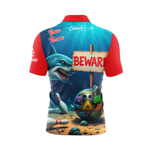 Sharking Fast Track CoolWick Bowling Jersey - Image 3