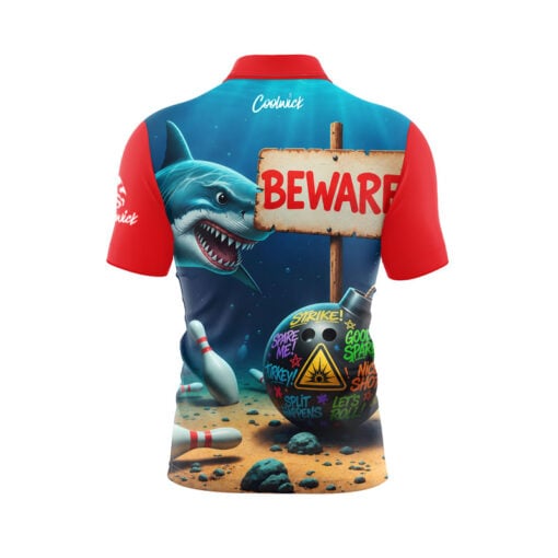 Sharking Fast Track CoolWick Bowling Jersey - Image 2