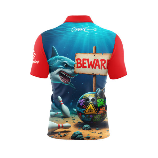 Sharking Fast Track CoolWick Bowling Jersey - Image 2