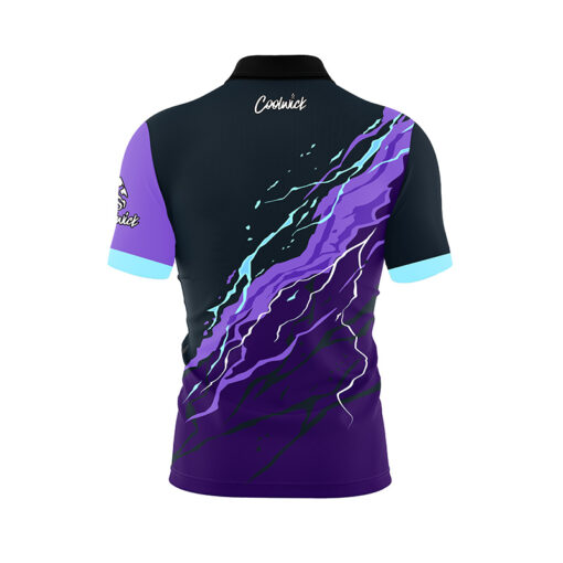 Violet Voltage Fast Track CoolWick Bowling Jersey - Image 2