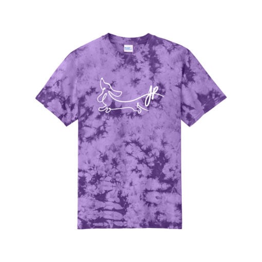 Jacqueline Rollins Crystal Tie Dye Dachshund Logo CoolWick Bowling T-Shirt