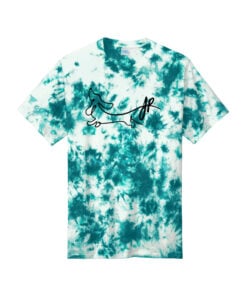 Alternative view of Jacqueline Rollins Crystal Tie Dye Dachshund Logo CoolWick Bowling T-Shirt