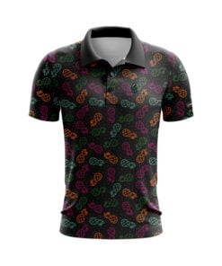 CoolWick Pineapple Tropics Everyday Button Polo
