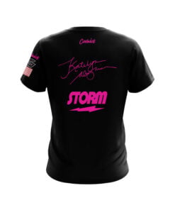 Alternative view of Storm Katelyn Abigania Black Pink CoolWick Bowling Jersey