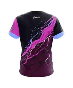 Alternative view of Magenta Voltage CoolWick Bowling Jersey