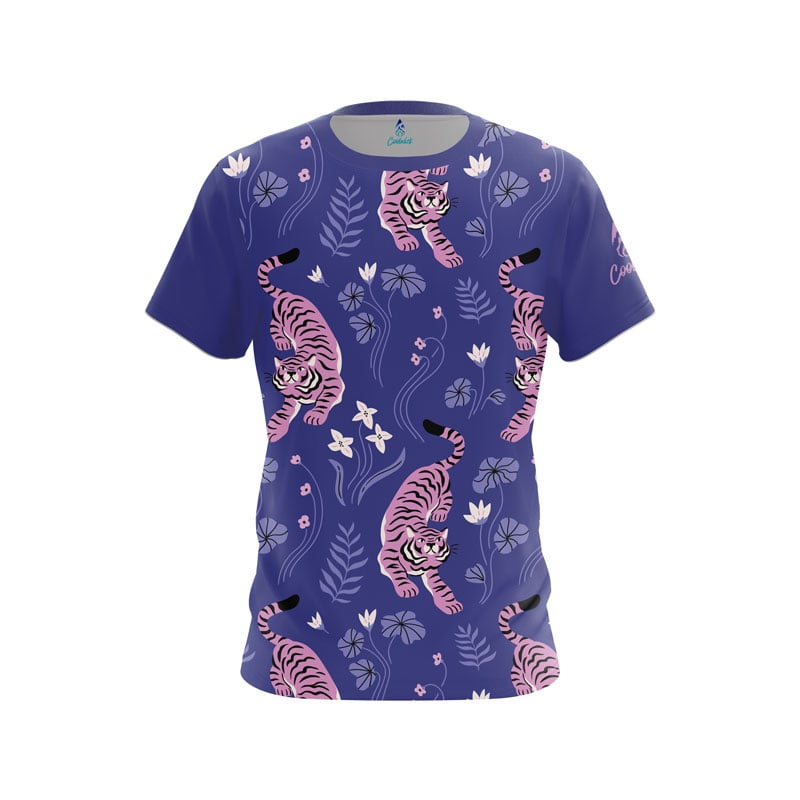 Floral Tiger CoolWick Bowling Jersey