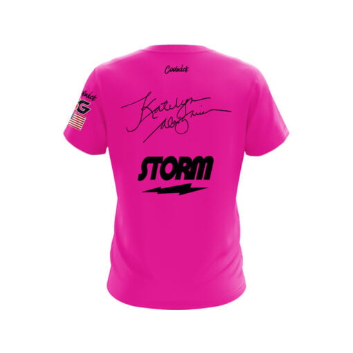 Storm Katelyn Abigania Pink Black CoolWick Bowling Jersey - Image 2