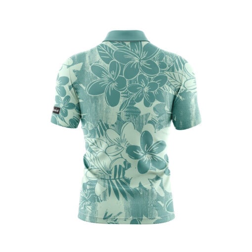 CoolWick Tropically Teal Everyday Button Polo - Image 2
