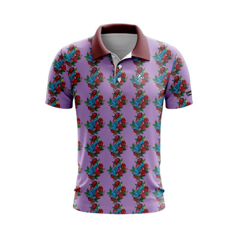 CoolWick Guns and Roses Everyday Button Polo