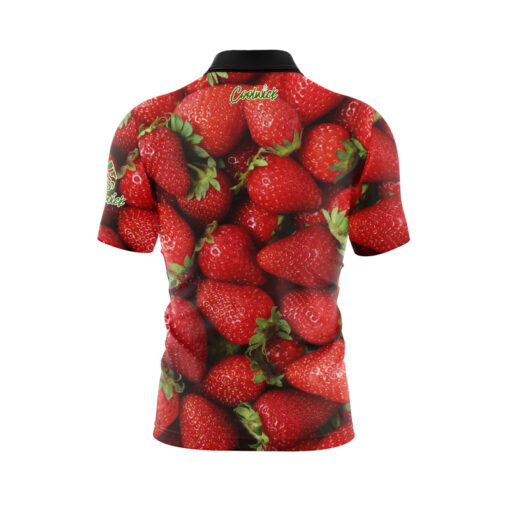 Strawberries Fast Track CoolWick Bowling Jersey - Image 2