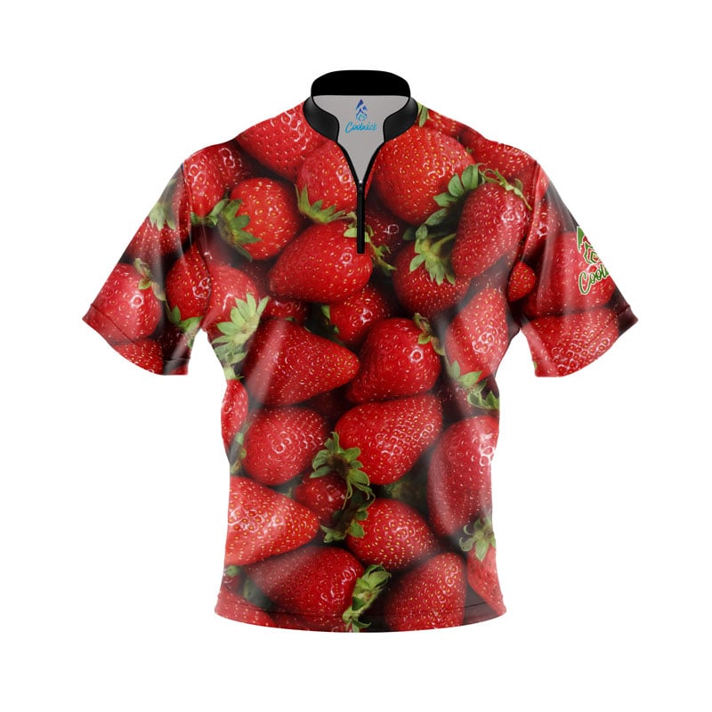Strawberries Fast Track CoolWick Bowling Jersey